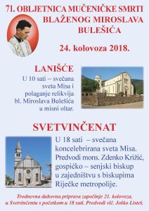 71. obljetnica mučeništva bl. Miroslava